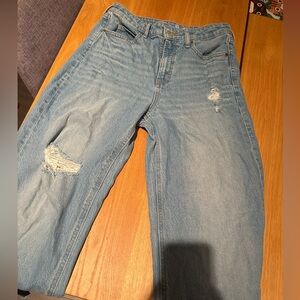 Distressed Light Blue Jeans